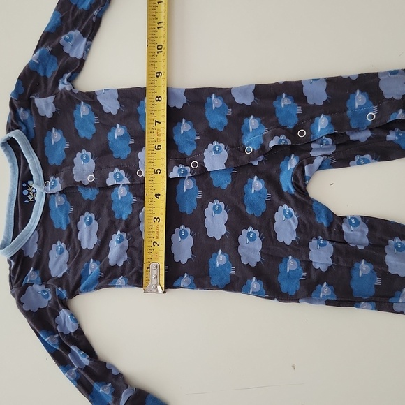 Kickee Pants Stone Sheep Bamboo Footie Pajamas 12 To 18 Months - Picture 7 of 7